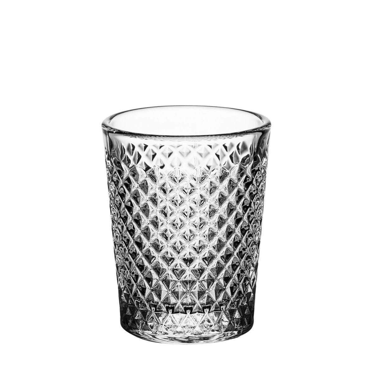 carat caballito de vidrio texturizado diamantes en un fondo blanco