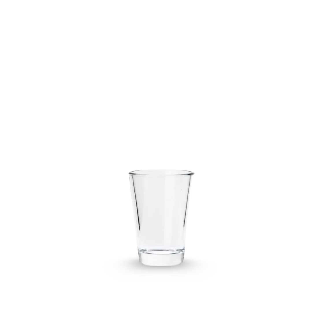 caballito de vidrio conic en fondo blanco