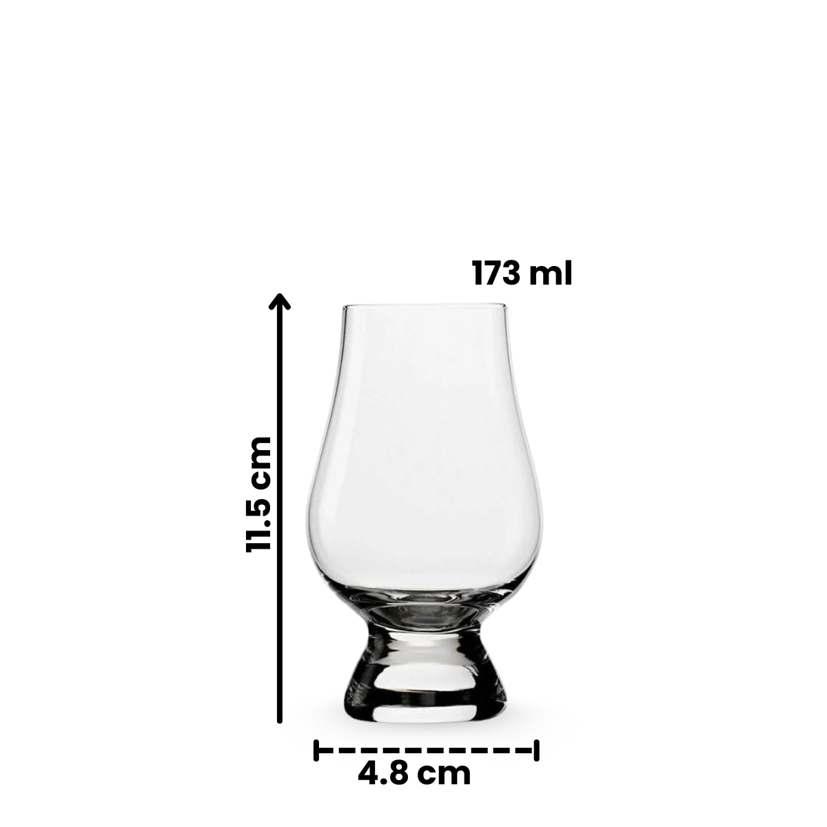 Kuppi - 4 Copas Tulipan Glencair para Whiskey de 173 ml