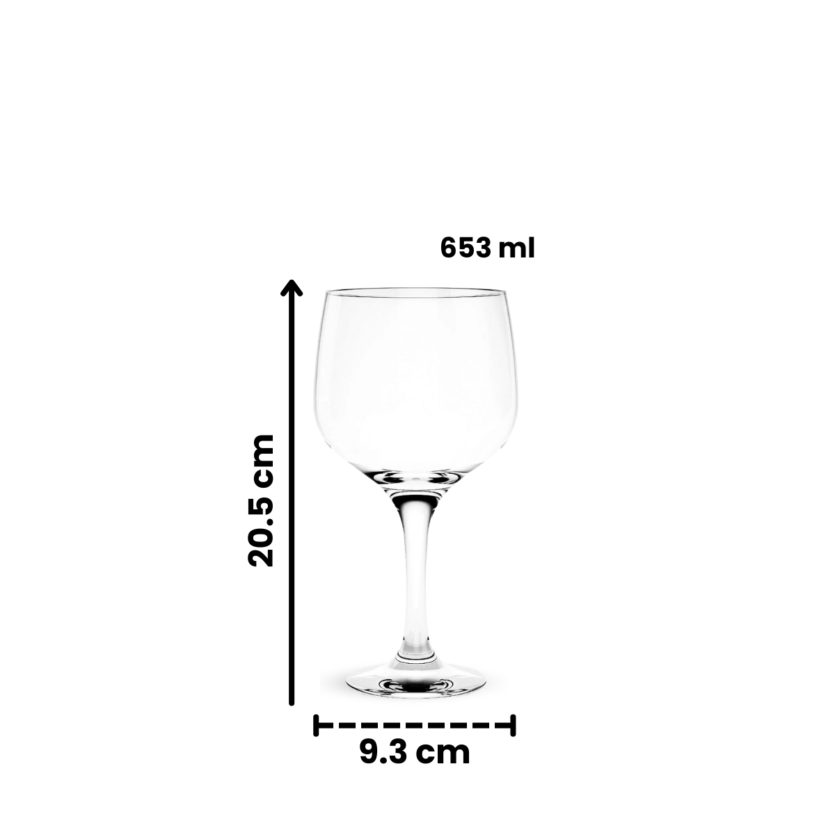 Ginebra - Juego de Copas de Vidrio para Gin.