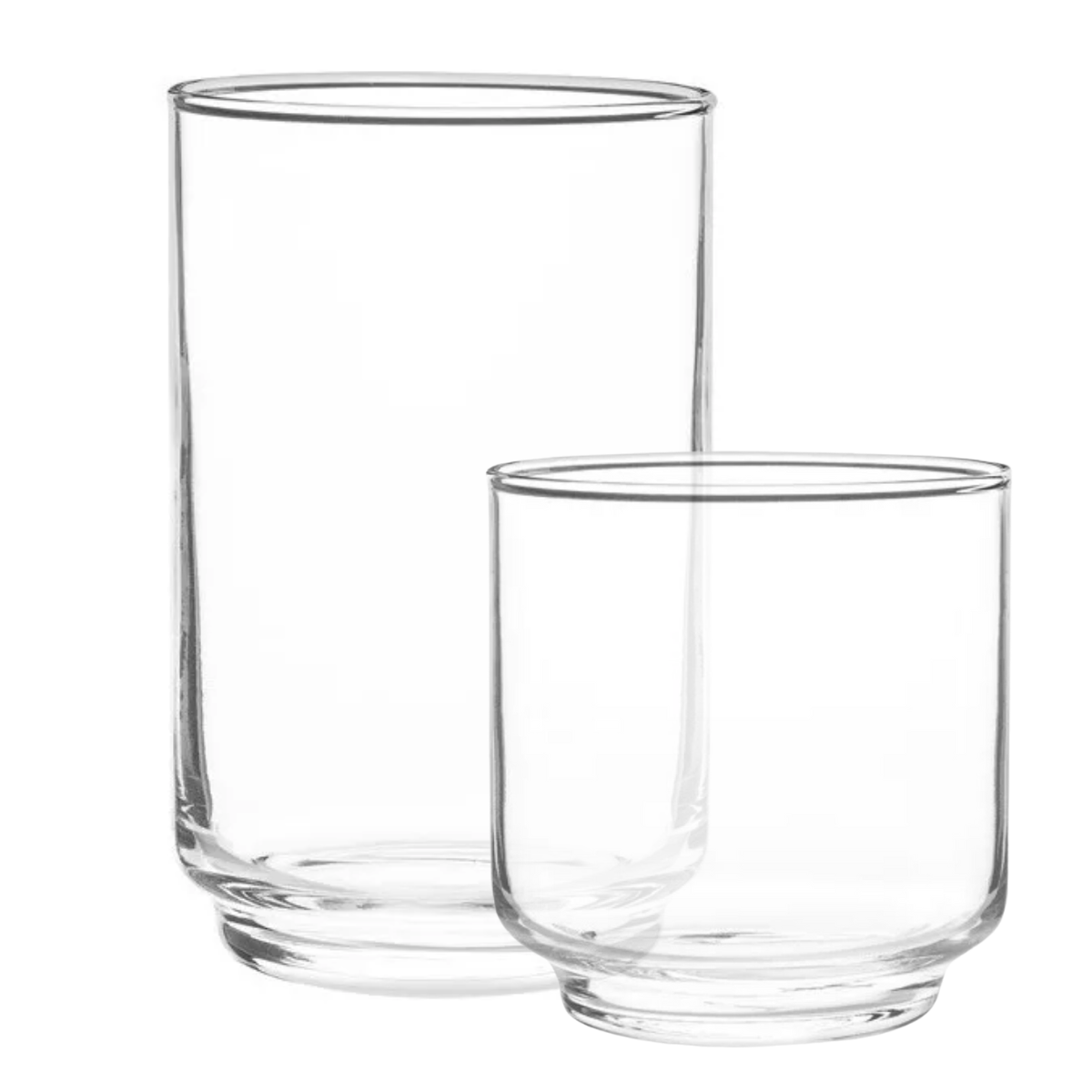 Alegro - Juego De 6 Vasos Lata  De Vidrio