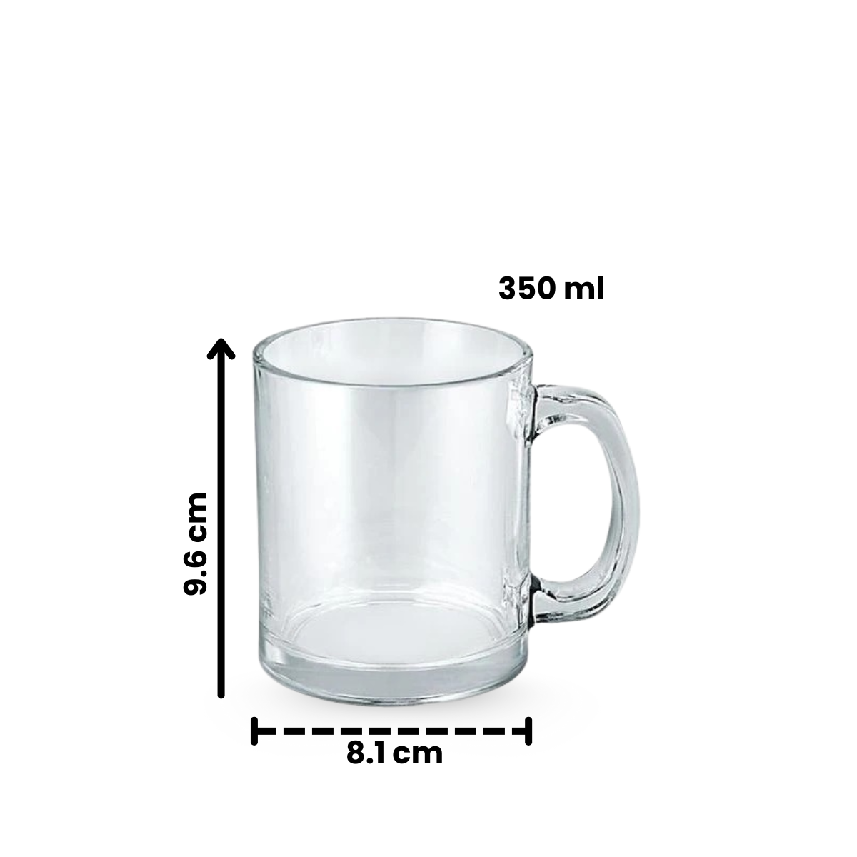 Latte Macchiato 350 - Juego de 6 Tazas de Vidrio.