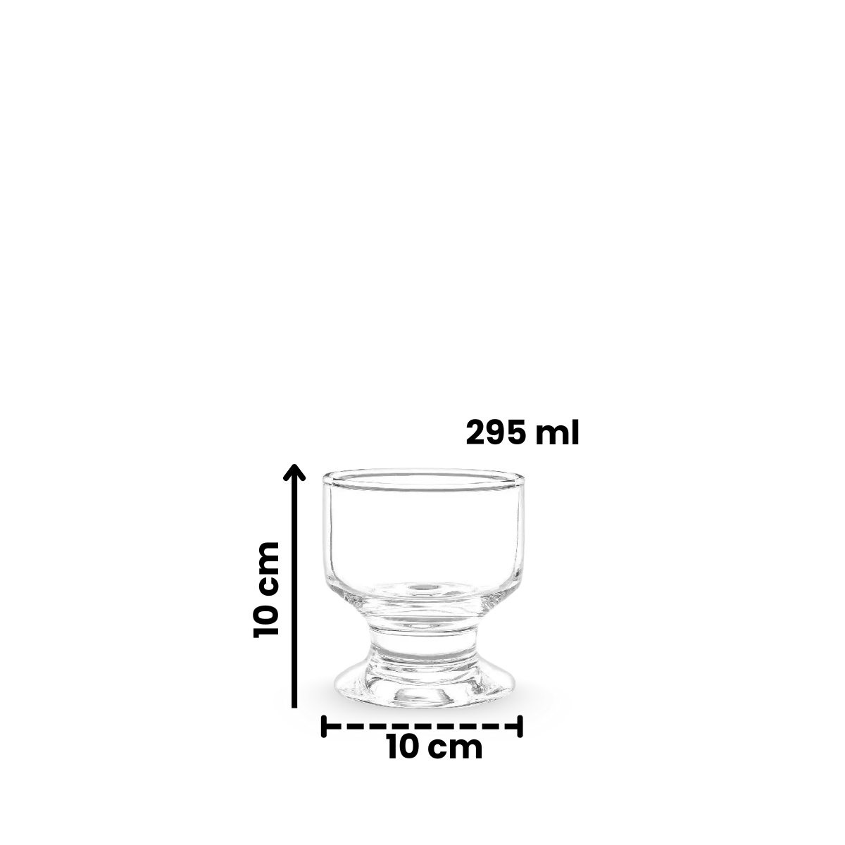 Lexignton medidas copa de vidrio para postres o cocteles