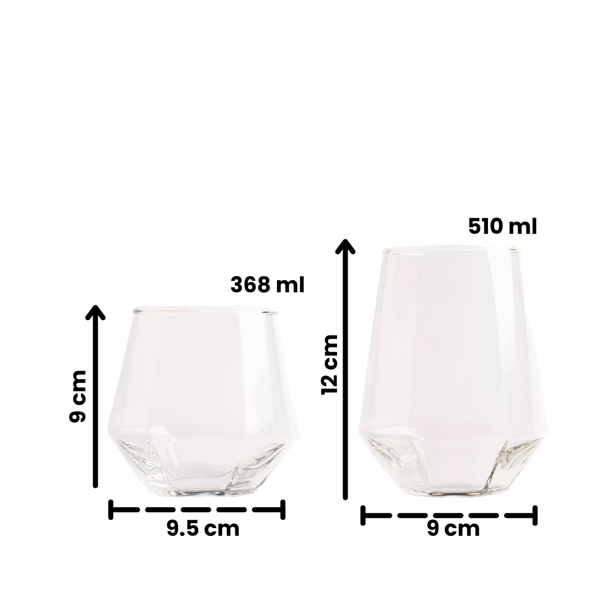 Rotterdam - Juego De 6 Vasos De Vidrio