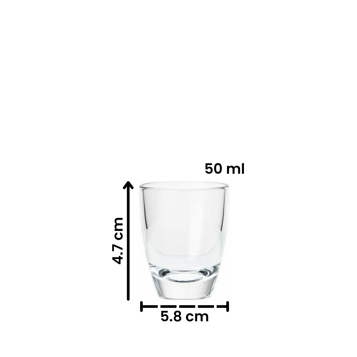 medidas de tequileros de vidrio alpi de 50 ml para mezcal ,tequila o ron