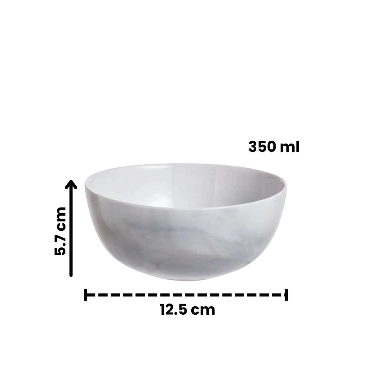 medidas de tazón diwali tipo marmol gris