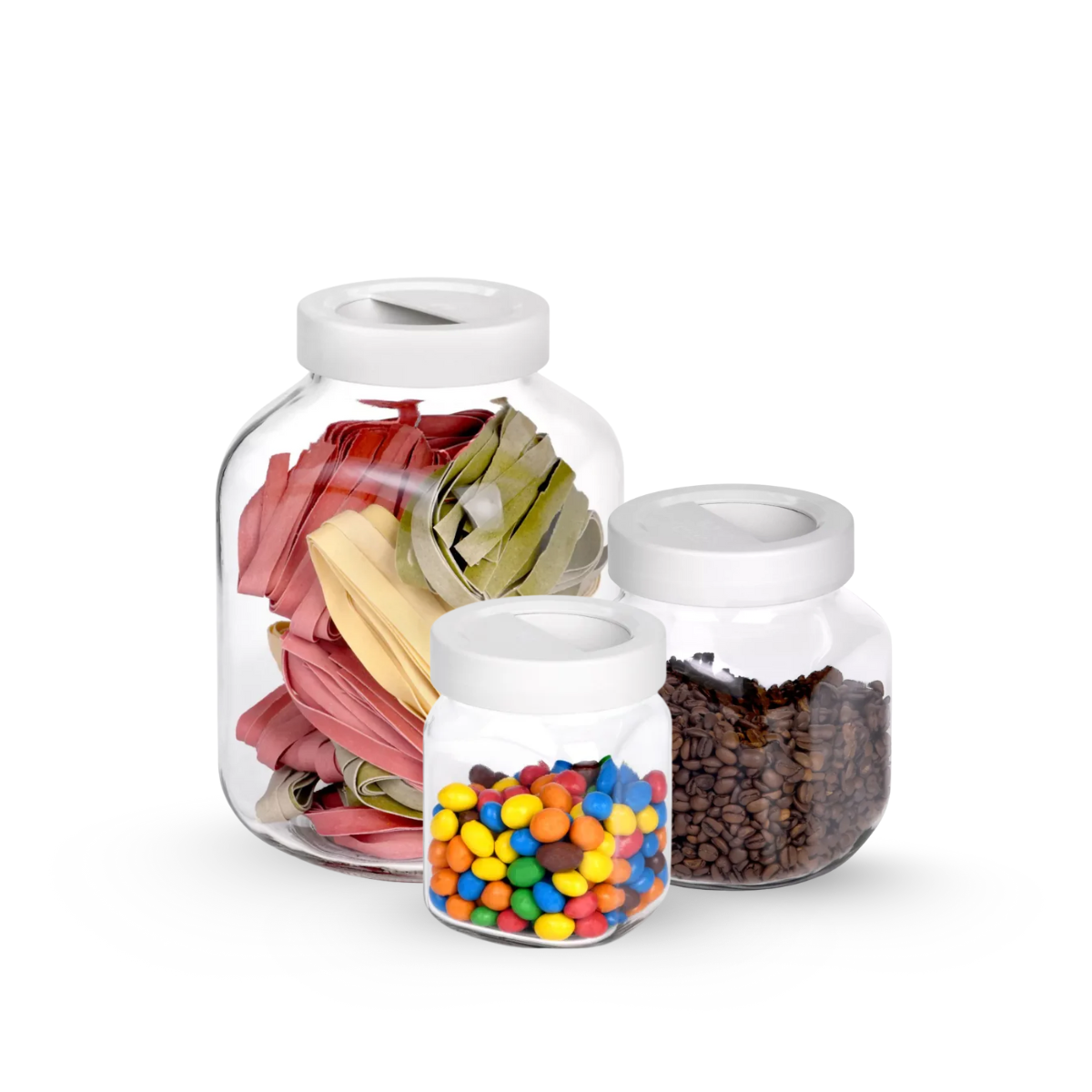 Primizie Practica - Contenedor De Vidrio con Agarradera