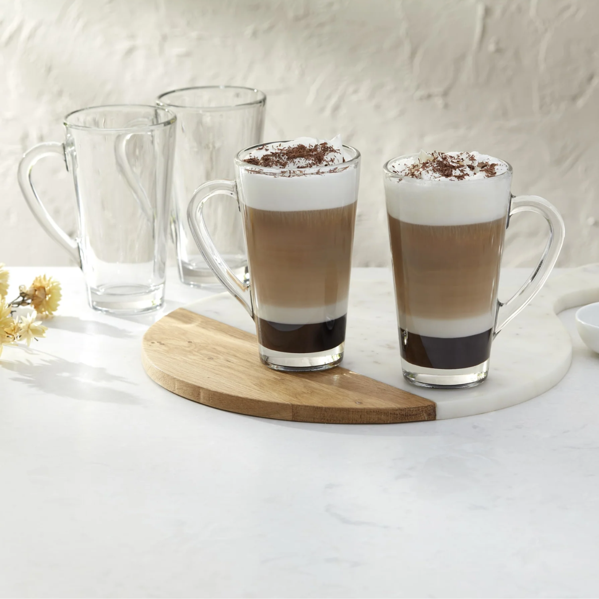 Cavana - Juego De 12 Tazas De Vidrio 486 ml