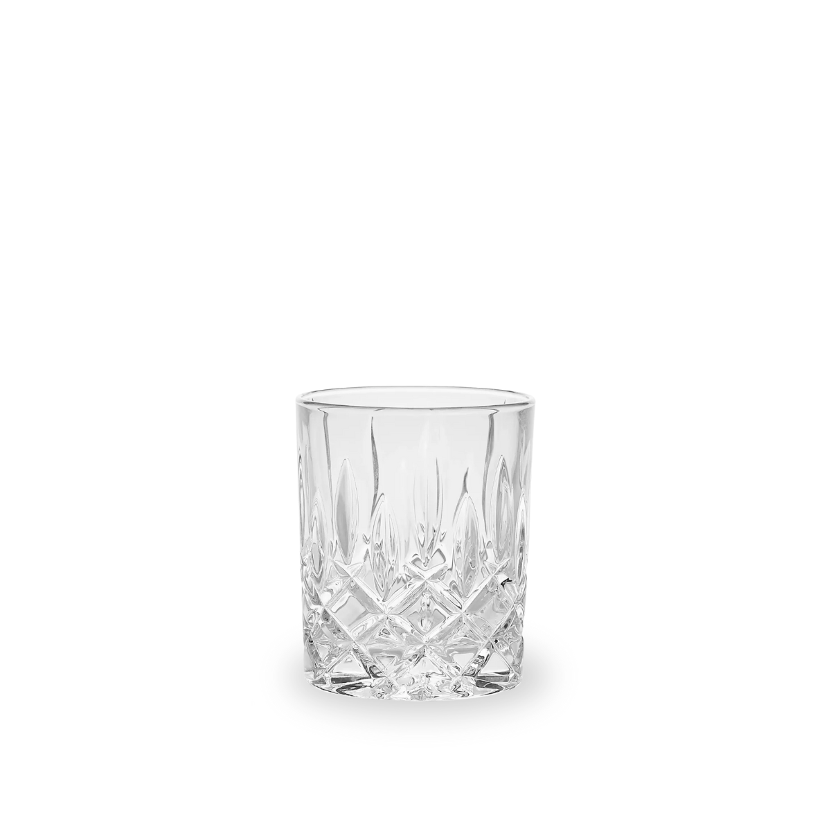 caballitos de vidrio estilo vidrio cortado de tequileros, mezcal y ron