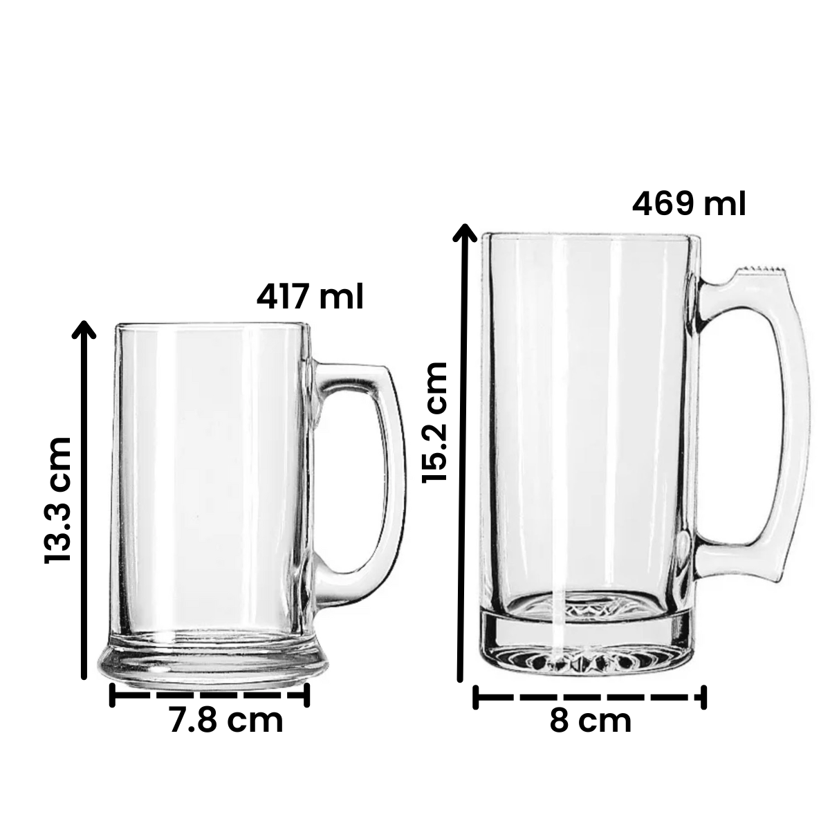 medidas de tarro cervecero albira en fondo blanco