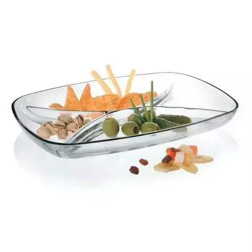 Palladio - Botanero de Vidrio con 4 Divisiones