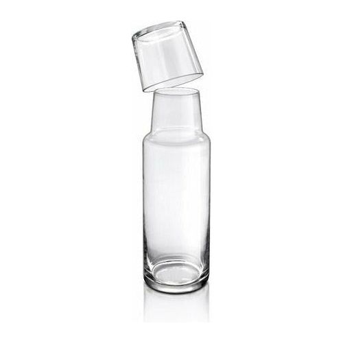 Olimpia - Botella de Vidrio con Vaso Tipo Polka