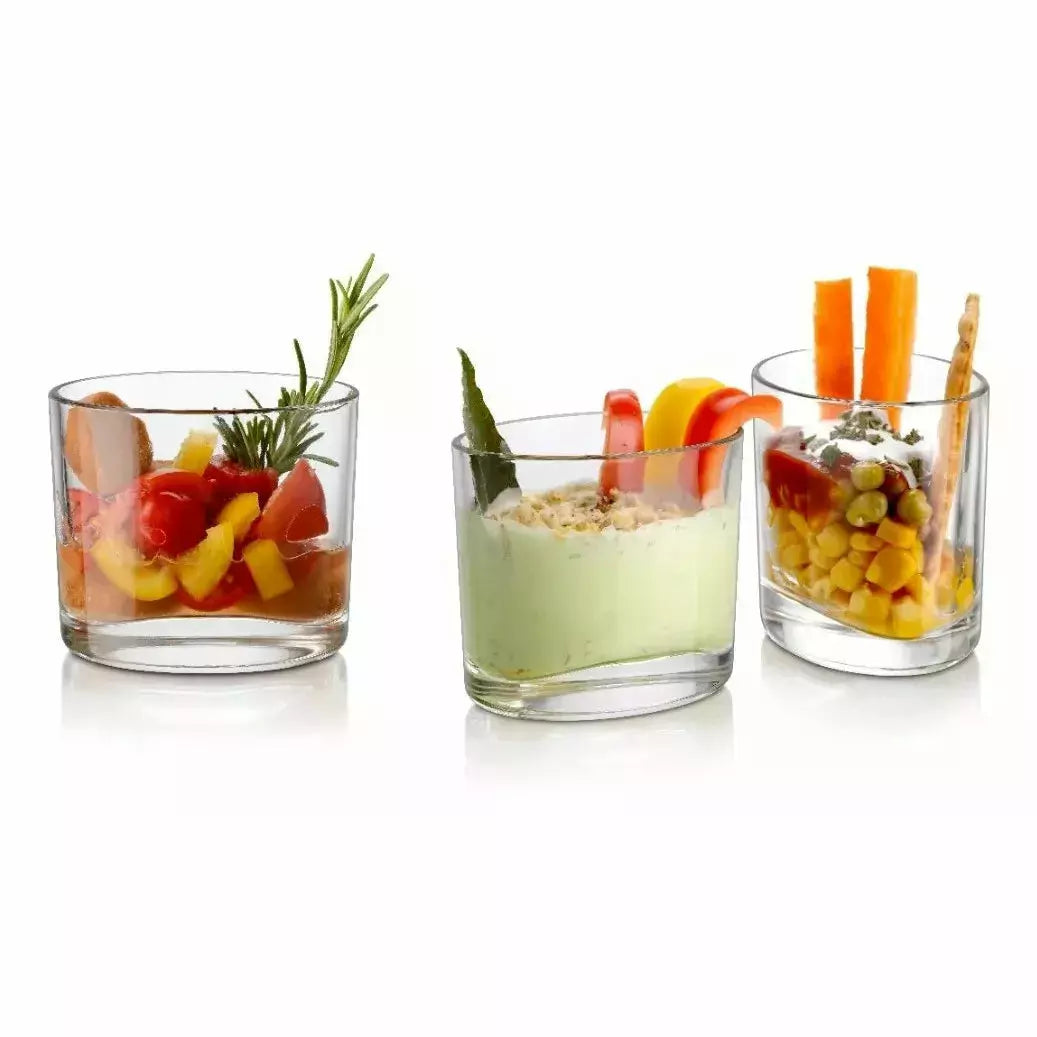 Oval - Juego De 6 Vasos De Vidrio 200 Ml