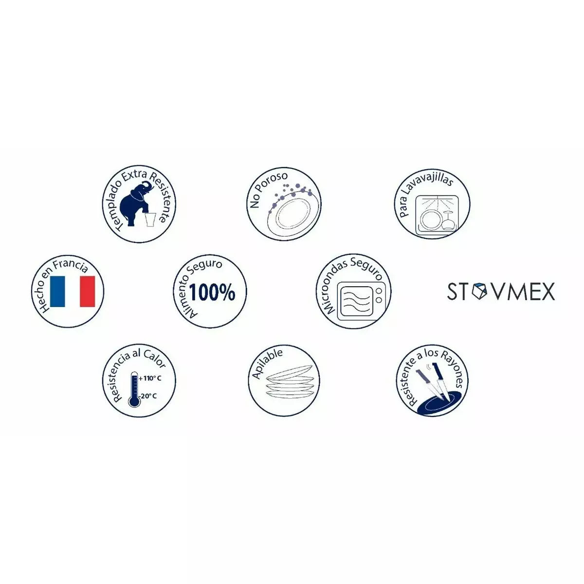 Everyday - Vajilla De Opal con 1 Ensaladera