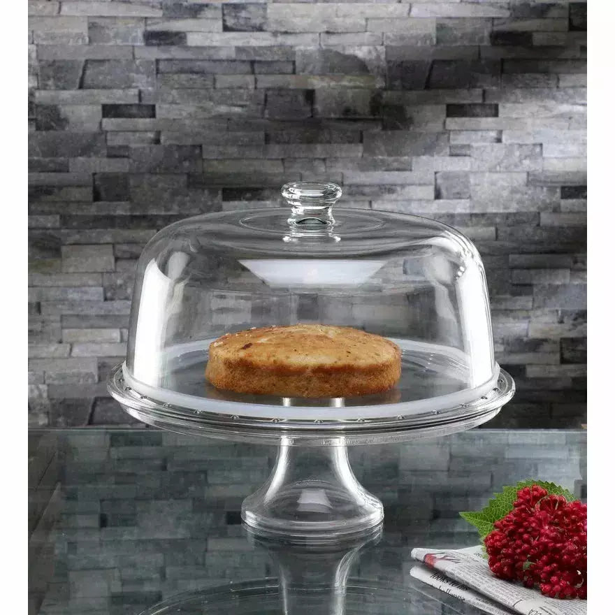 Palladio - Base De Vidrio Con Domo 31 Cm