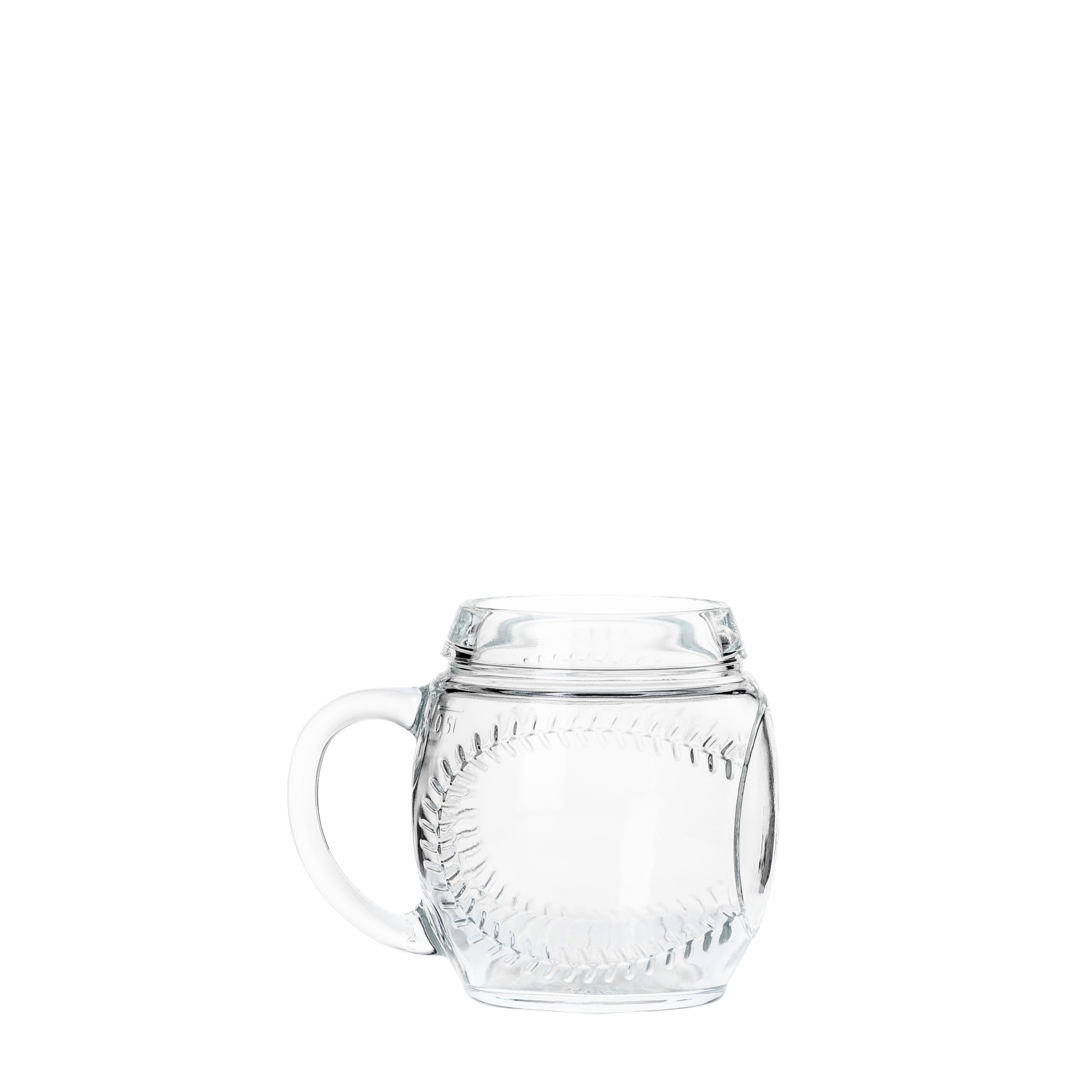 Sports Baseball- Juego de 6 Tarros de Vidrio en forma de Balón de Beisbol.