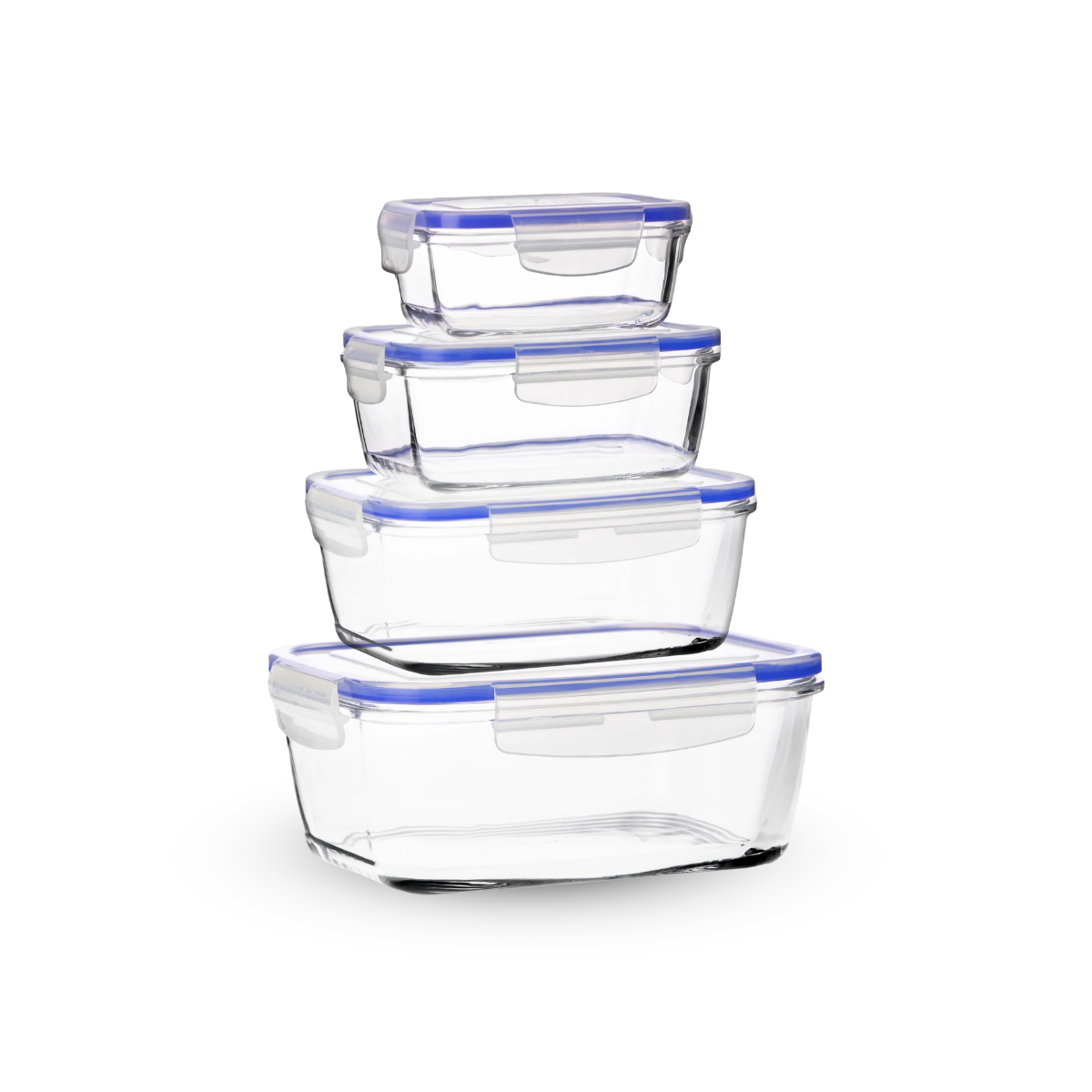 Superblock R– Contenedor Rectangular de Vidrio Refractario con Tapa Hermética – Alta Resistencia