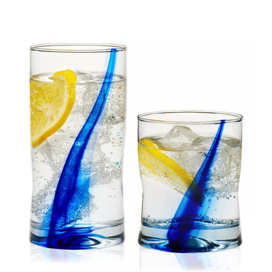Ribbon - Set De 6 Vasos De Vidrio