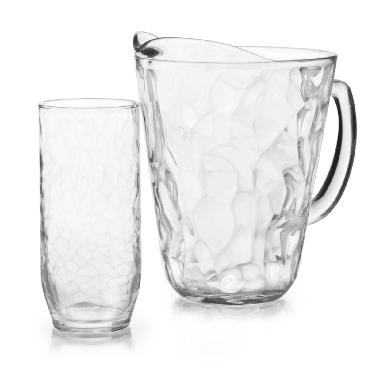 Alaska - Juego 4 De Vasos De Vidrio con Jarra
