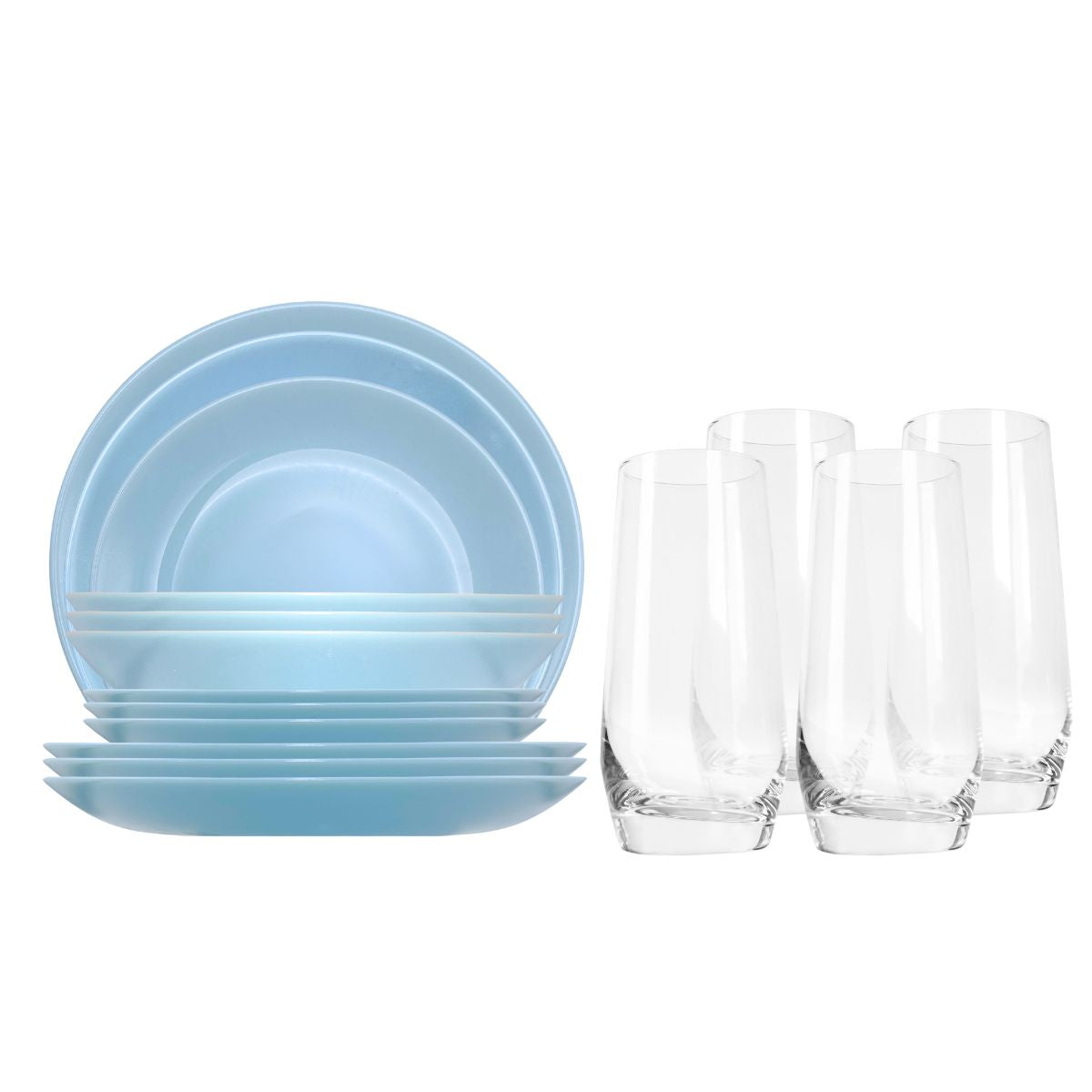 Diwali - Vajilla De 16 Pzas con Vasos