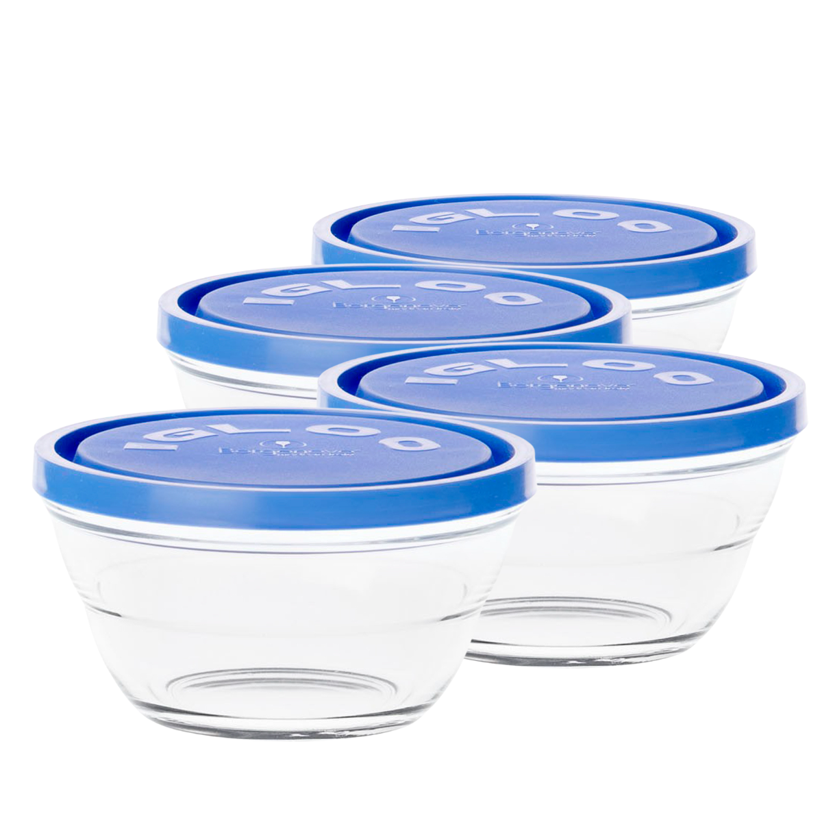 Lambada Igloo - Bowls De Vidrio Con Tapa