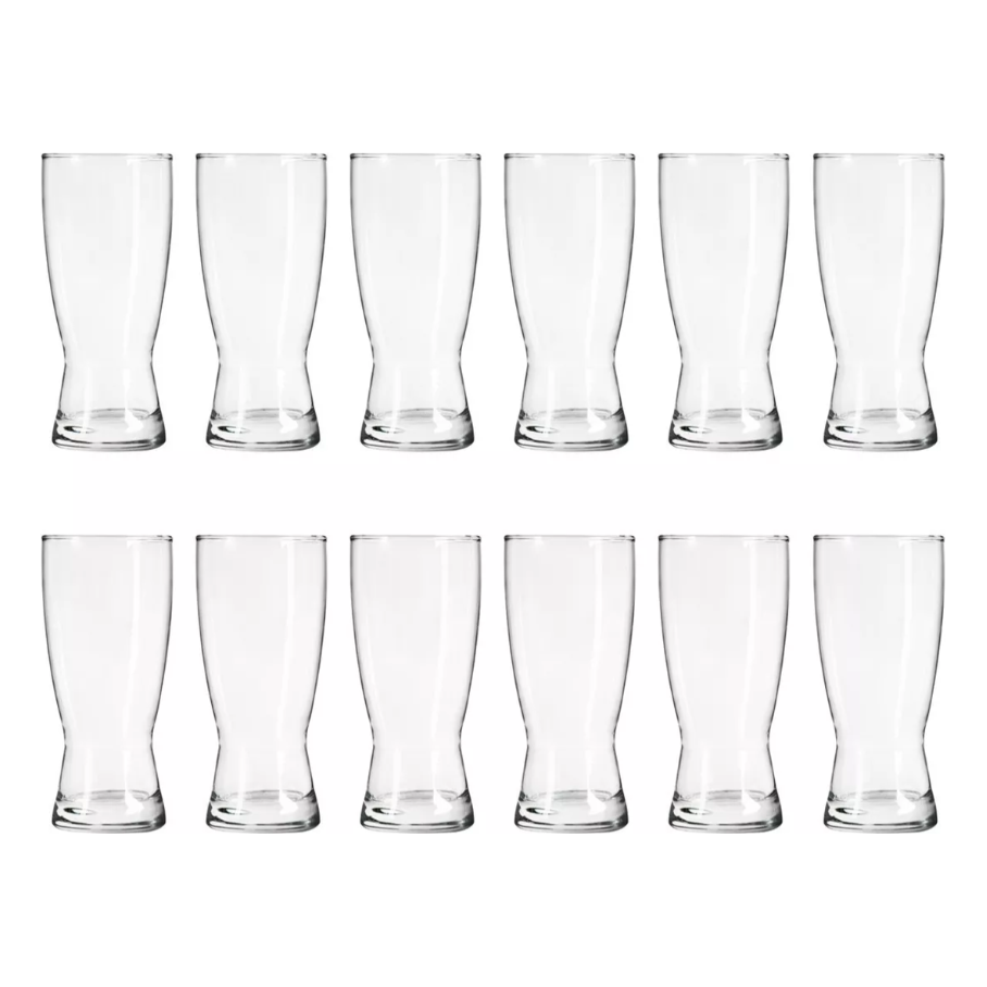 Bravo - Juego 6 Vasos Cerveceros de Vidrio 325 Ml