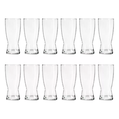 Bravo - Juego 6 Vasos Cerveceros de Vidrio 325 Ml