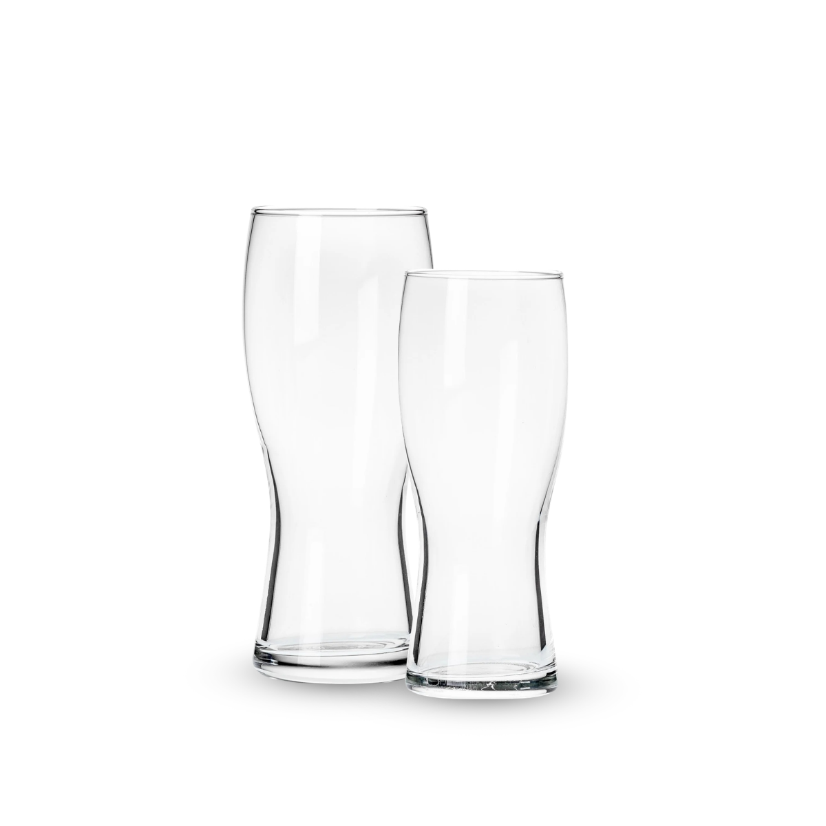 Koblenz – Juego de 6 Vasos Cerveceros de Vidrio Weizen- Varios Tamaños