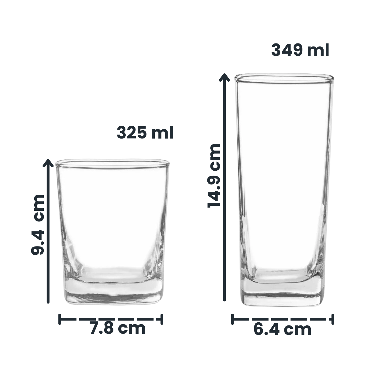 "Schubert Rocks" Juego De 6 Vasos De Vidrio