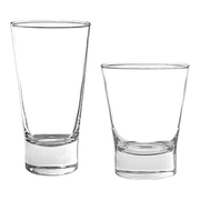 London - Set De 12 Vasos De Vidrio Altos Y Bajos