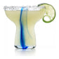 Libbey Ribbon - Juego 6 Copas Para Martini, Coctel, Margaritas Copas de Vidrio Modernas con Efecto Azul Capacidad 295 ml