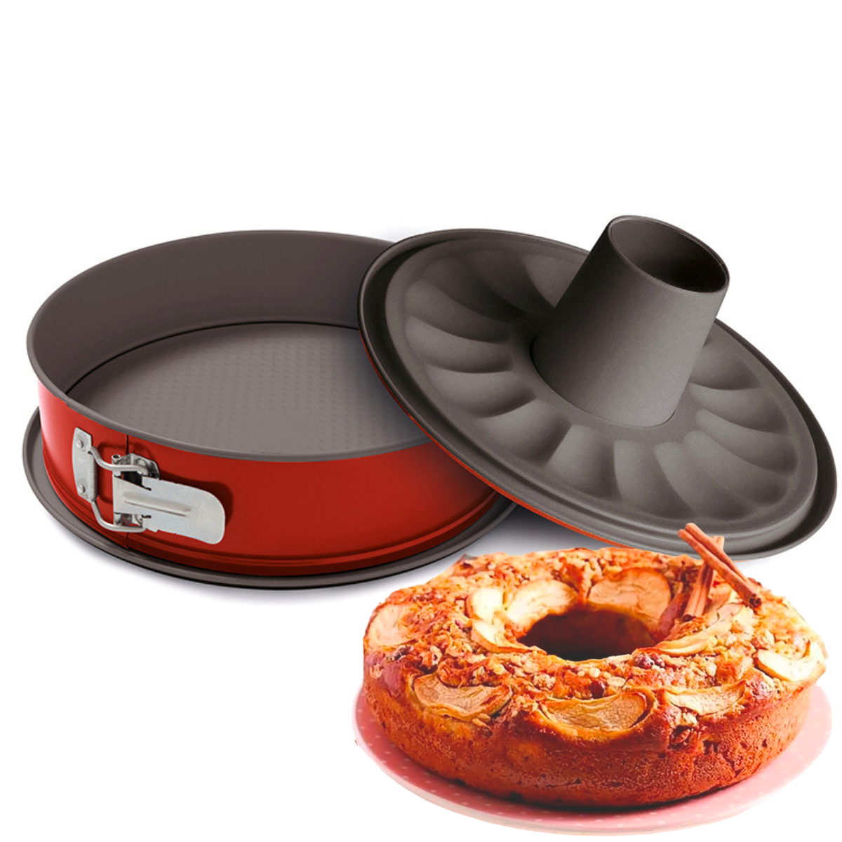 Rossana - Molde De Repostería Desmontable Con 2 Bases