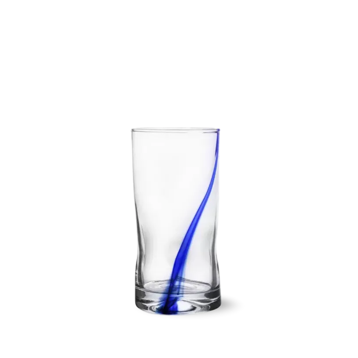 Ribbon – Juego de 6 Vasos de Vidrio Degradado Azul