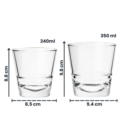 Conic R - Juego de 6 Vasos de Vidrio