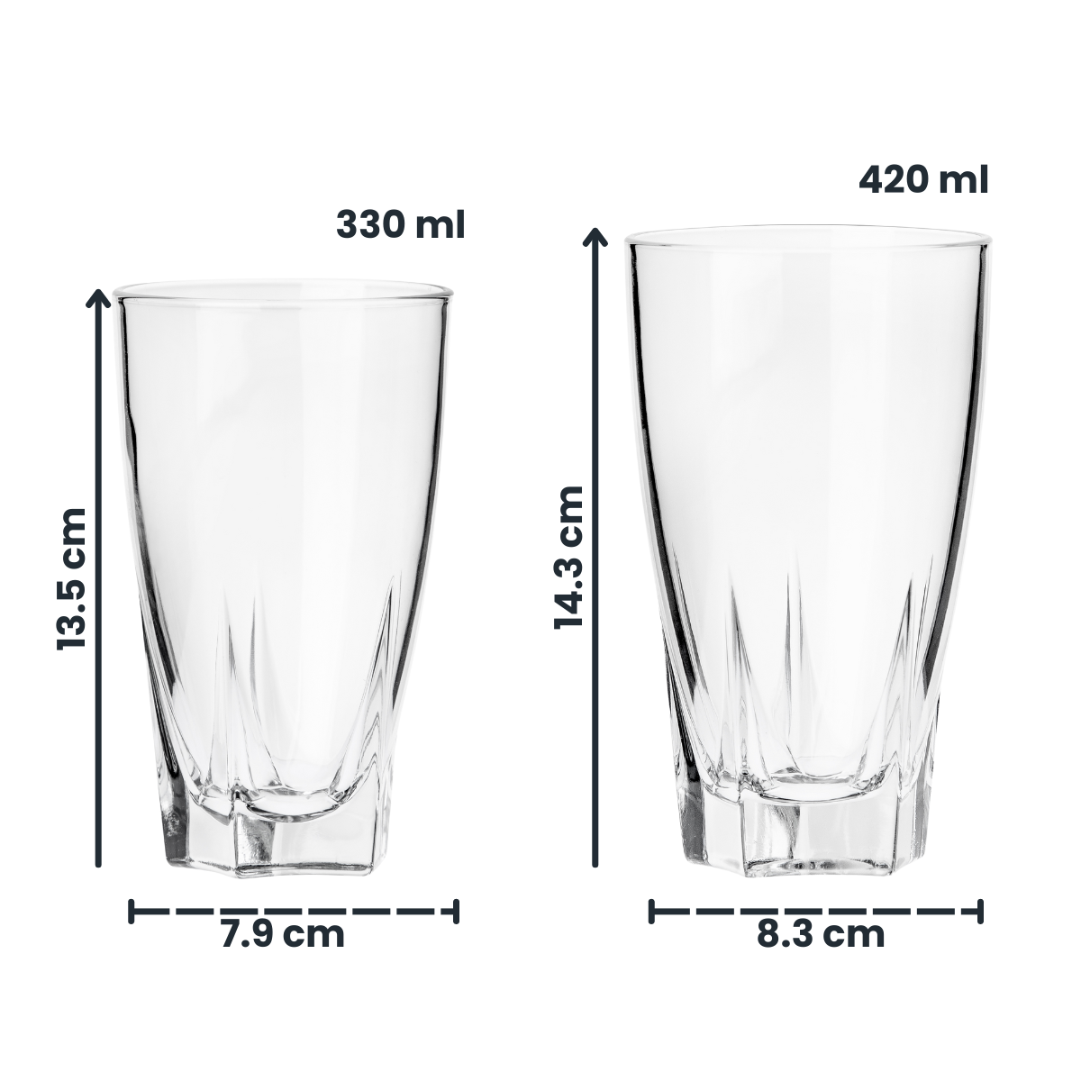 Camelot HB - Juego de 6 Vasos De Vidrio