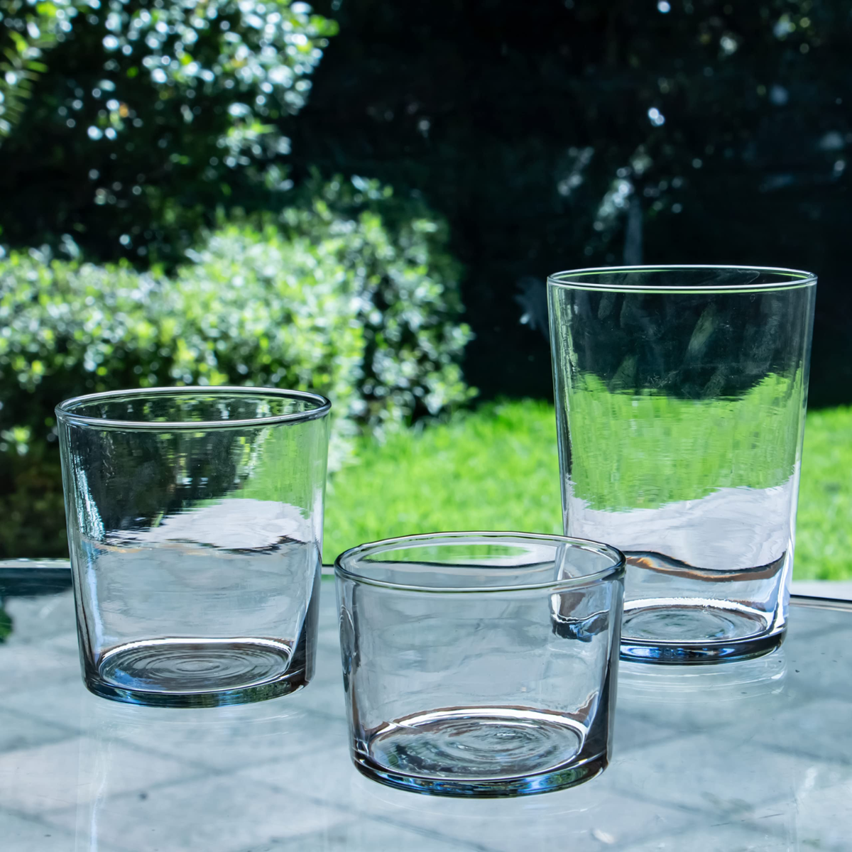 Taska -  Juego de 12 Vasos de Vidrio