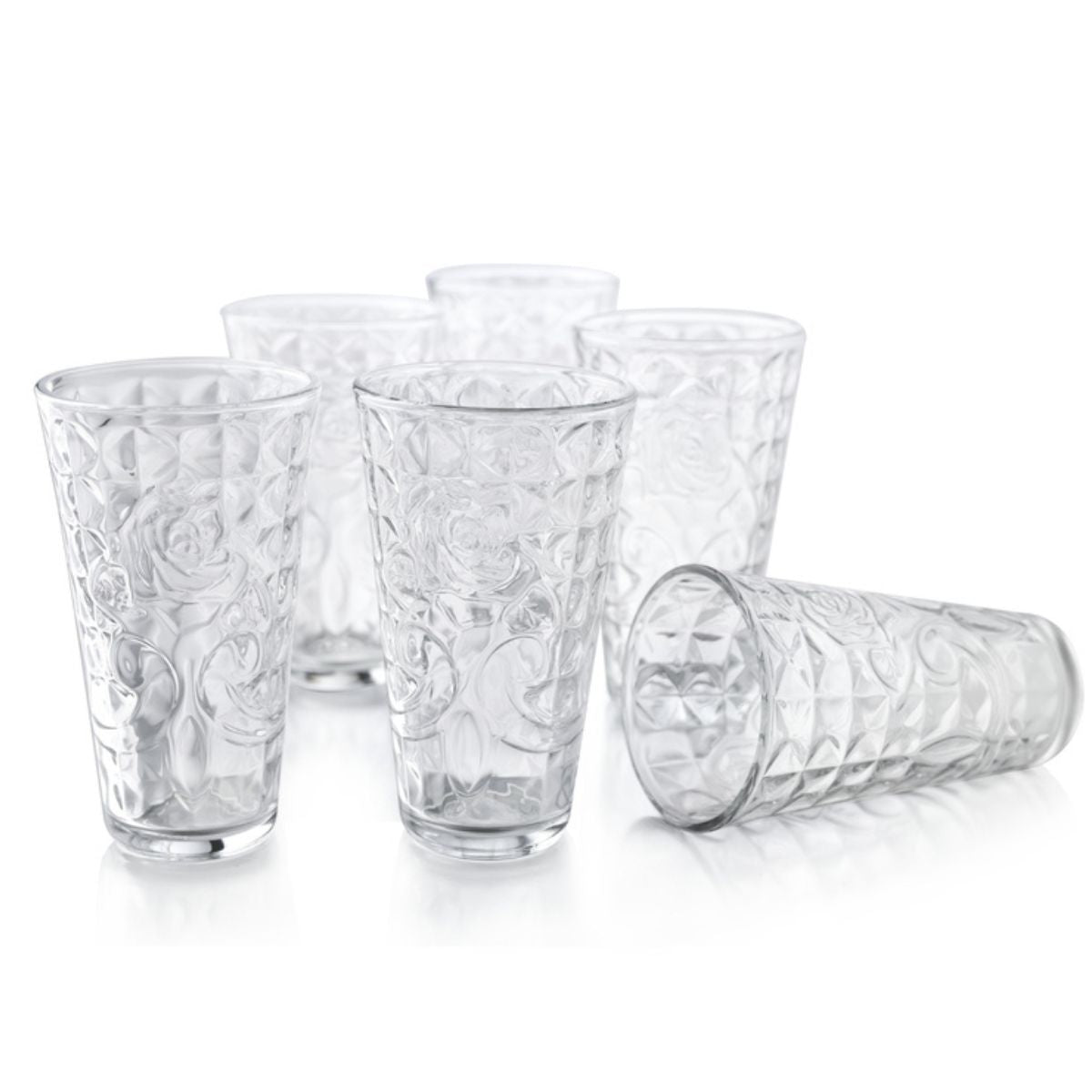 City Whisky - Juego 12 Vasos de Vidrio 375 ml