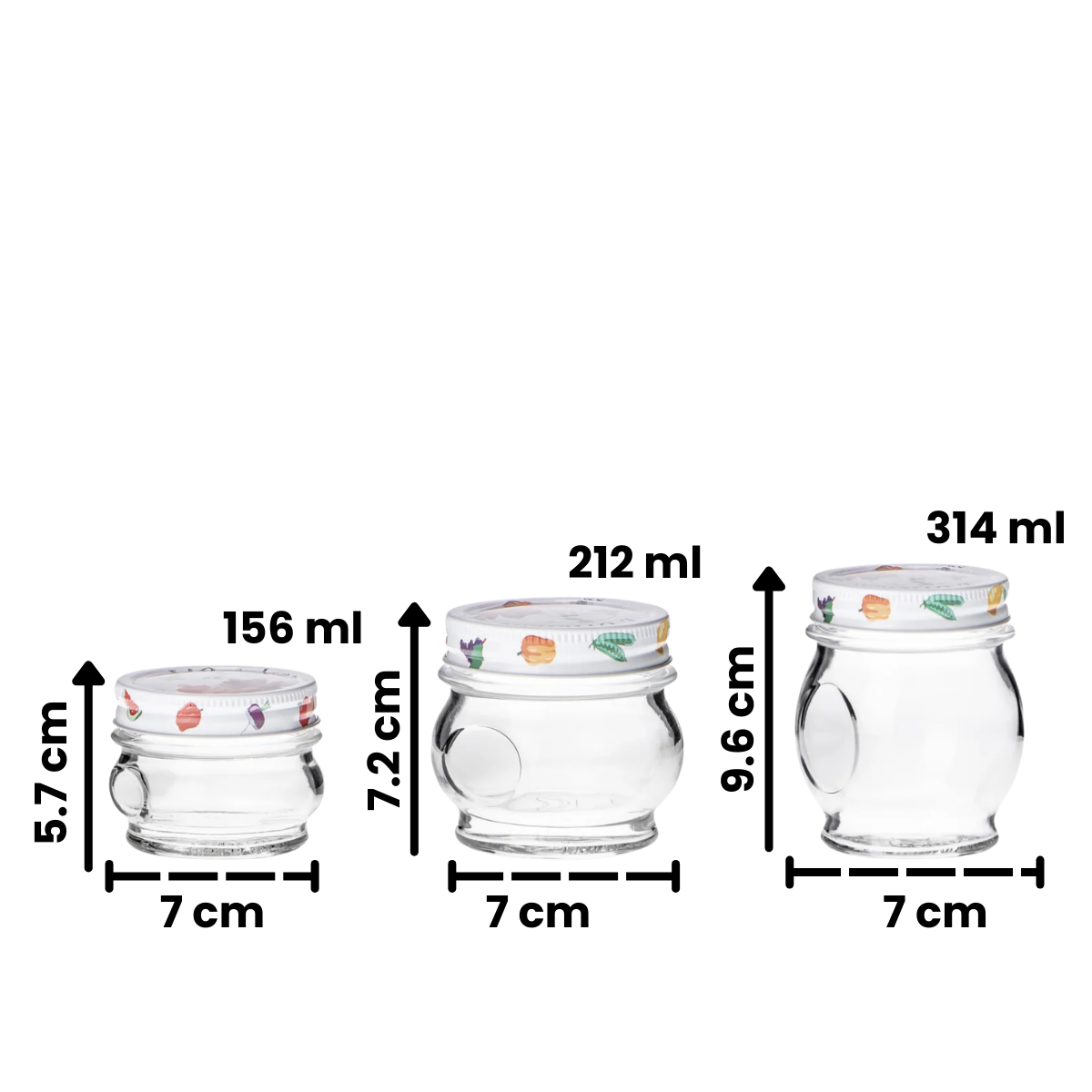 L'Ortolano – Frasco de Vidrio con Tapa Hermética – Diseño Multifuncional para Cocina