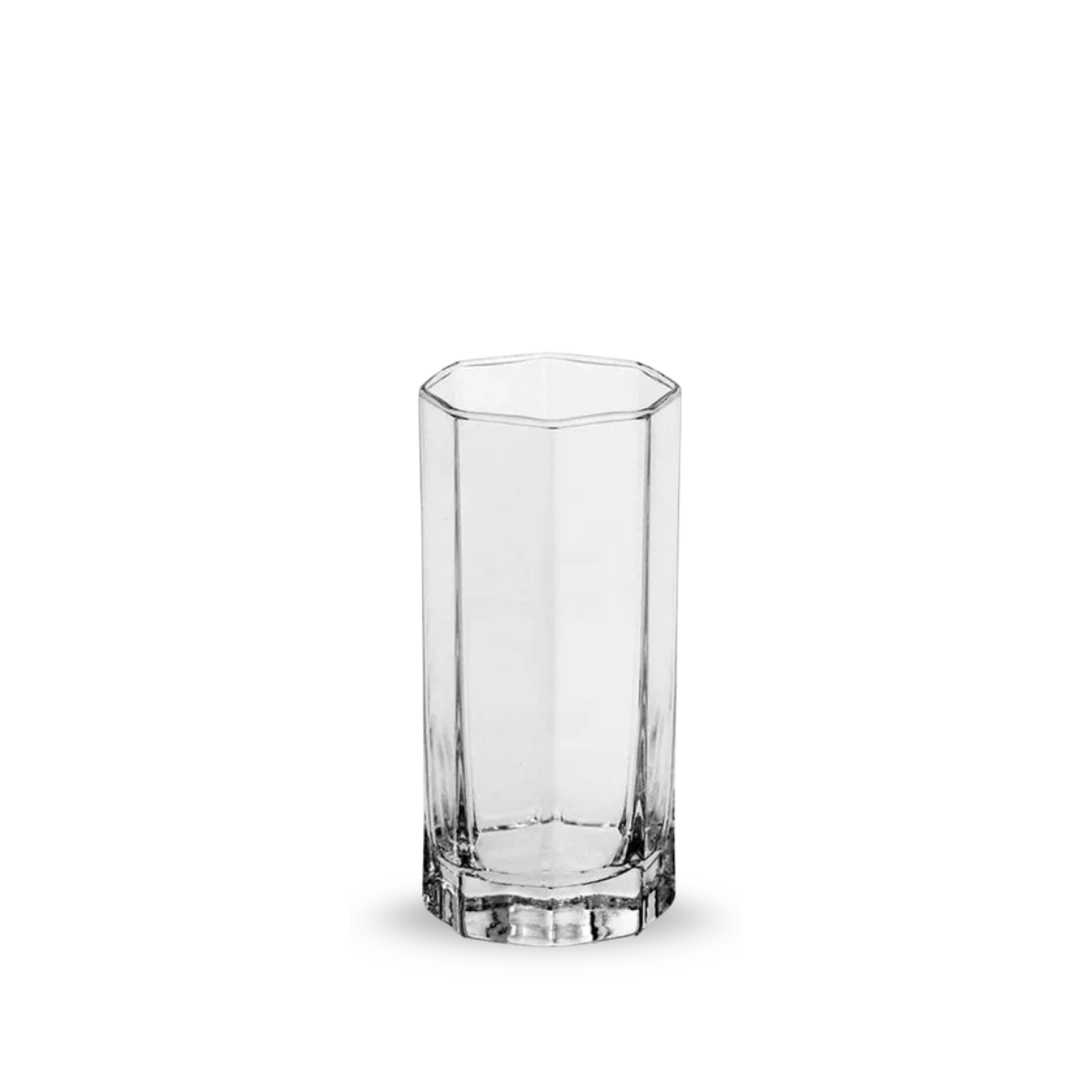 Provenza – Juego de 6 Vasos de Vidrio de Diseño Facetado