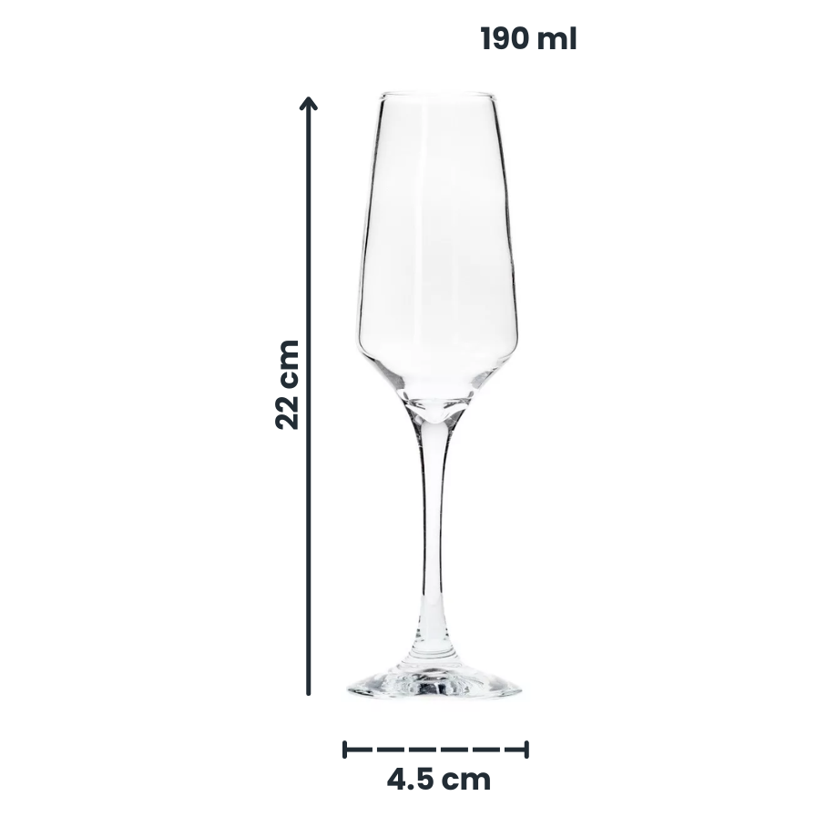 Contea - Juego De 6 Copas de Vidrio