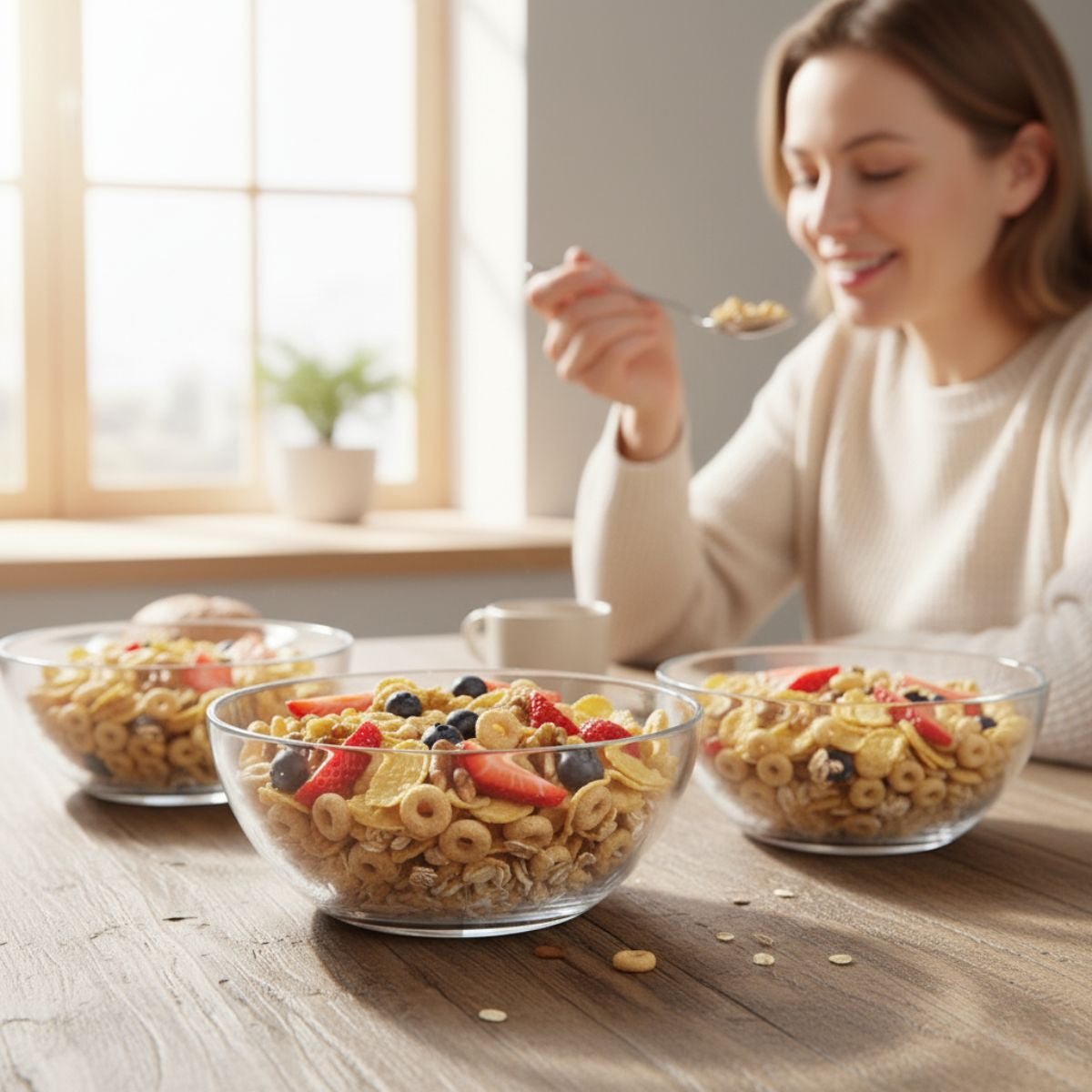 Stylo - Juego De 4 Platos Hondo De Vidrio 16.5 Cm