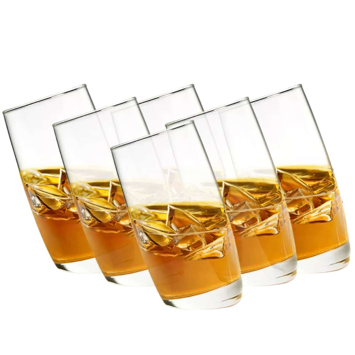 Joko - Juego De 6 Tequileros Inclinados de Vidrio