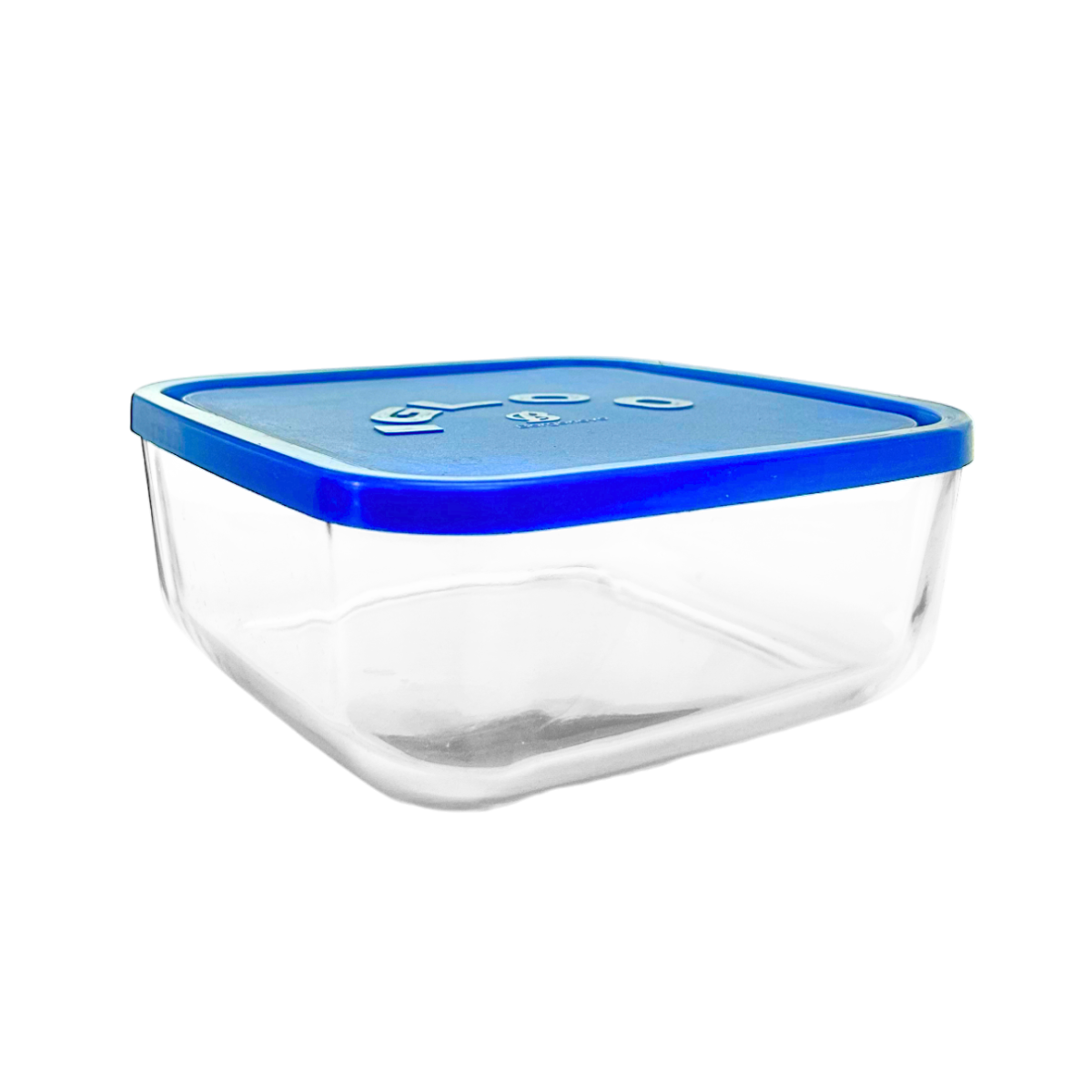 Igloo - Contenedor Cuadrado de Vidrio con Tapa.