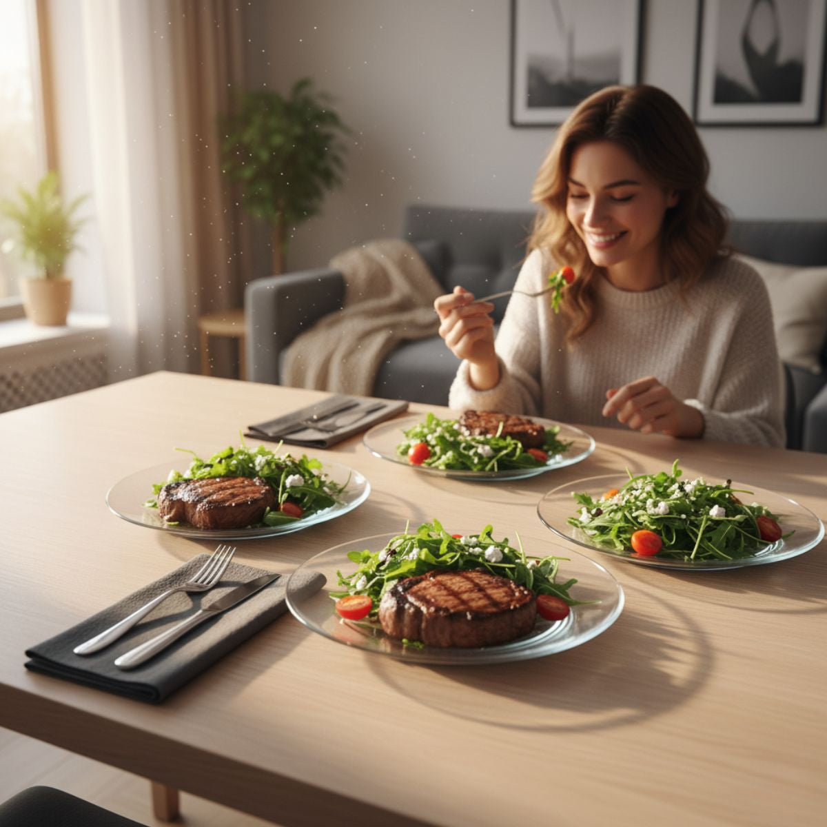 Stylo - Juego De 4 Platos Trinches De Vidrio 24 Cm