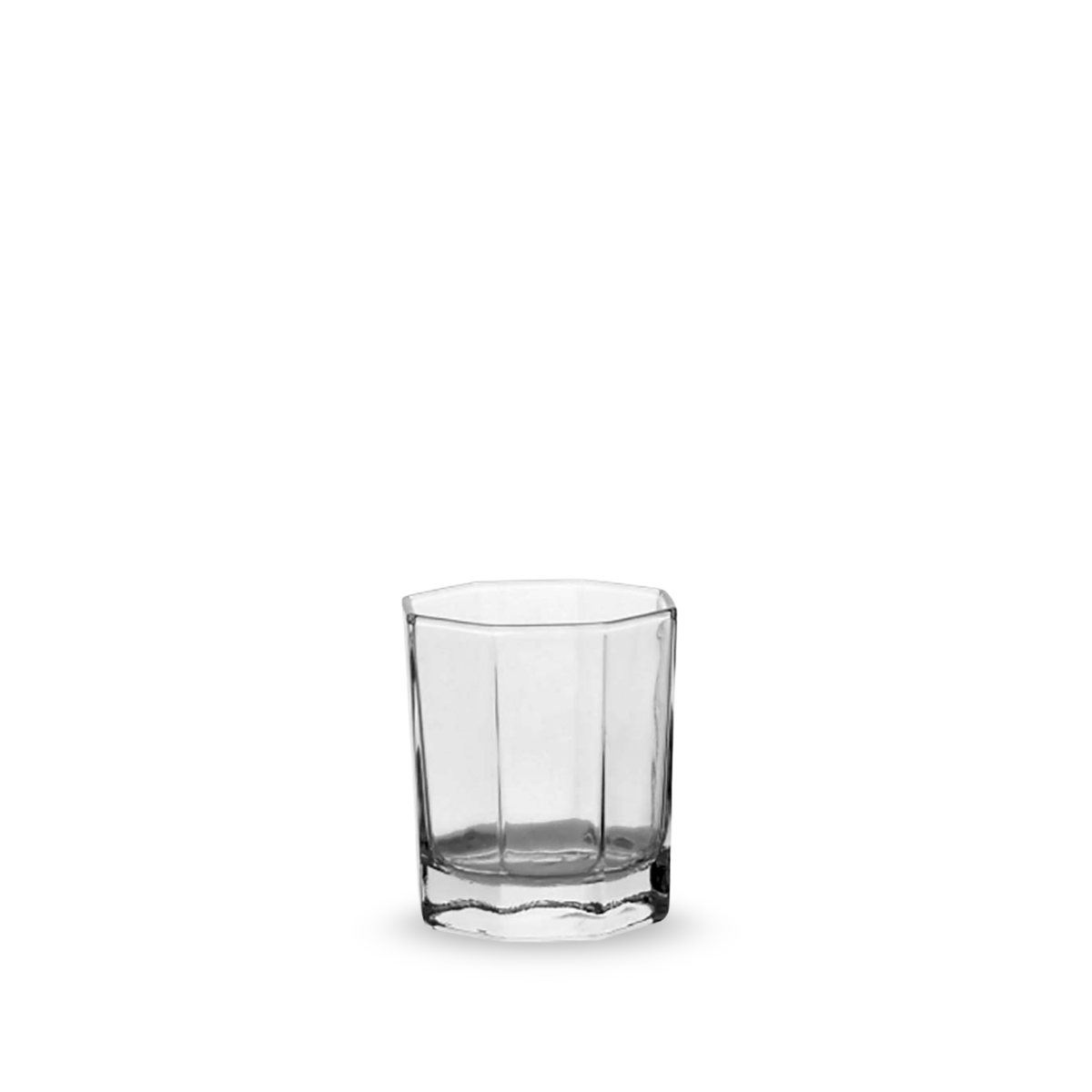 Provenza – Juego de 6 Vasos de Vidrio de Diseño Facetado