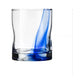Libbey Ribbon - Juego De 8 Vasos De Vidrio Vaso Alto y Bajo Transparente de Cristal con efecto Azul  para Restaurantes, Hogar y Cocina, Para Agua, Té, Helado, Jugo, Coctél, Limonada