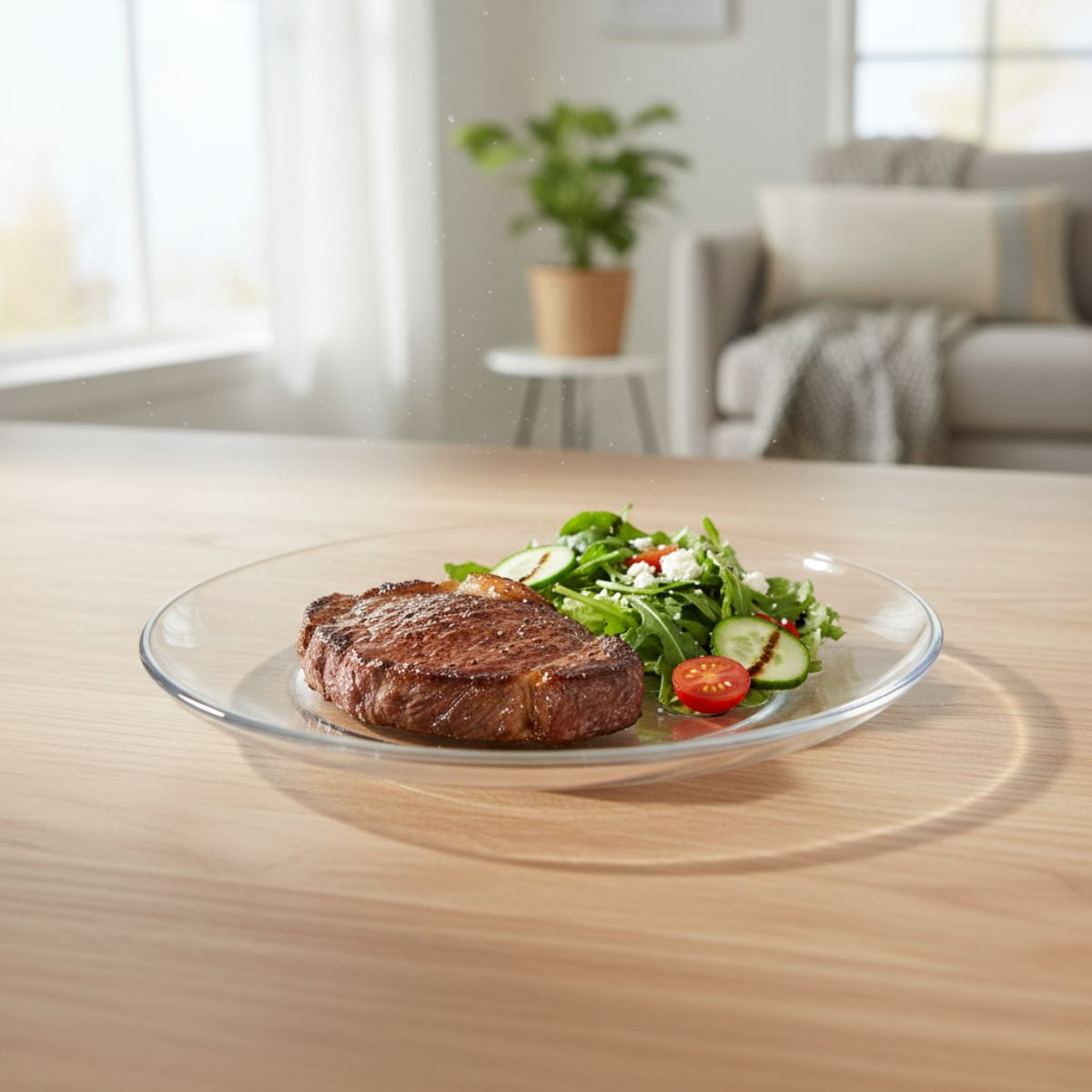 Stylo - Juego De 4 Platos Trinches De Vidrio 24 Cm