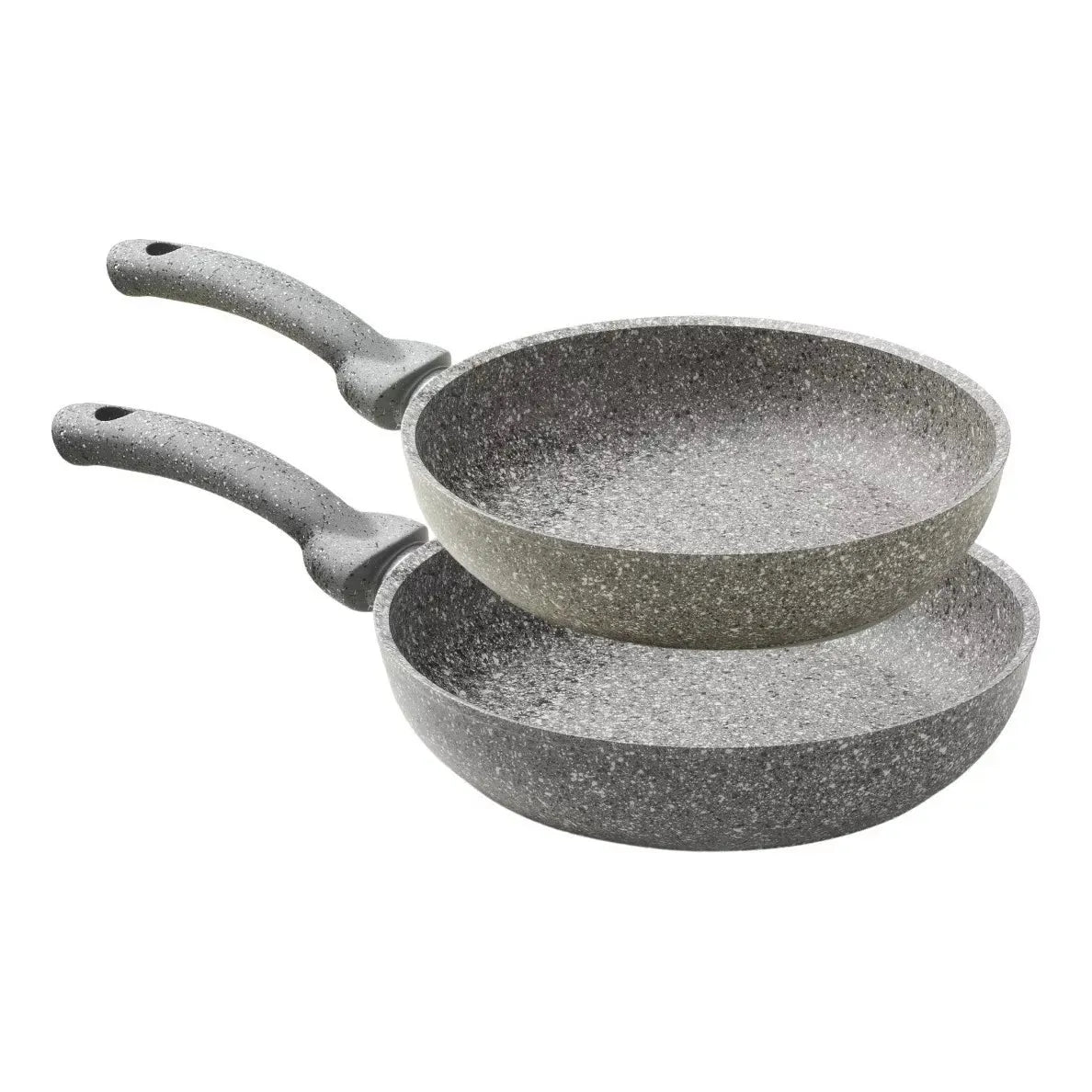 Cuore Di Pietra - Set 2 Sartenes de Granito Antiadherente 26 cm y 28 cm