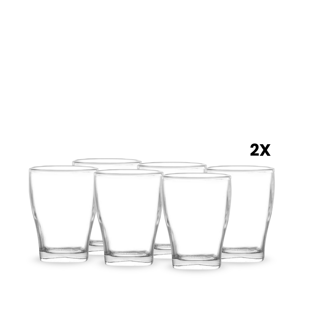 Verona – Juego de Vasos de Vidrio con Diseño Geométrico