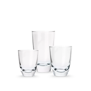 Alpi – Juego de 6 Vasos de Vidrio de Boca Amplia y Base Gruesa